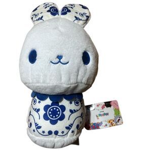MEWWAII 022 White Bunny Rabbit Blue Graphics NWT
